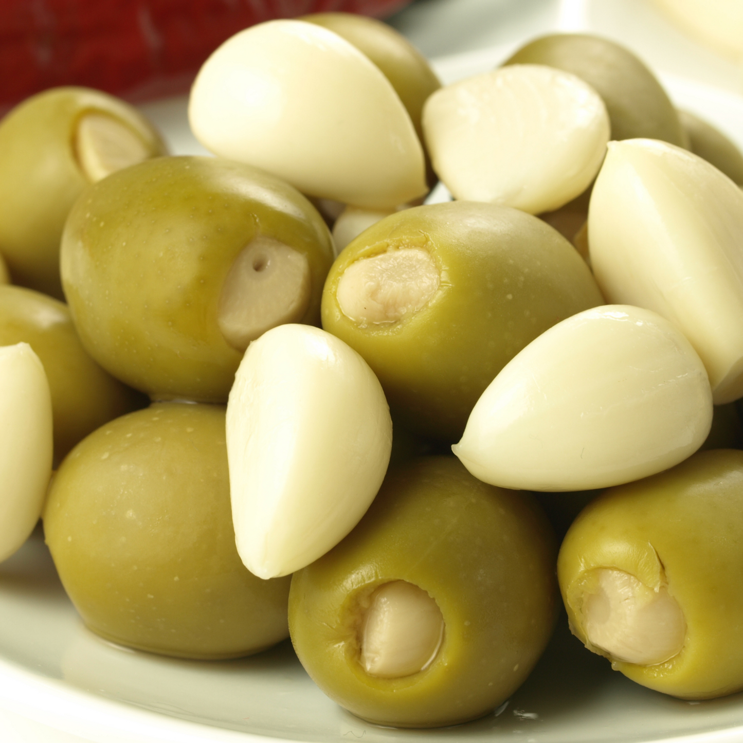 Olives vertes à l'ail